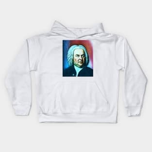 Johann Sebastian Bach Portrait | Johann Sebastian Bach Artwork 5 Kids Hoodie